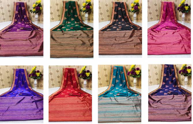 Jacquard 106 Casual Wear Wholesale Banarasi Silk Sarees Catalog